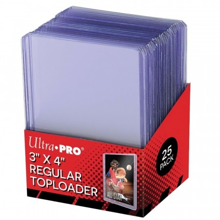 Ultra PRO Toploader 3x4 Regular - 25stk